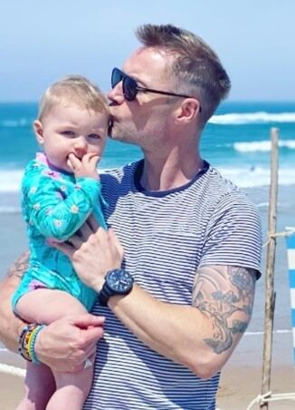 Coco Keating with her father, Ronan Keating.